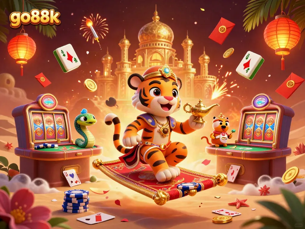Experience thrilling gameplay at go88k with vibrant casino elements and colorful characters.