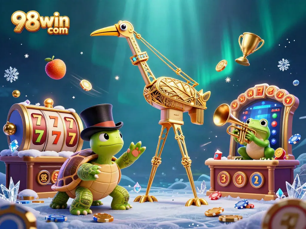 Experience thrilling slots at 98win com with vibrant characters and dynamic casino elements.