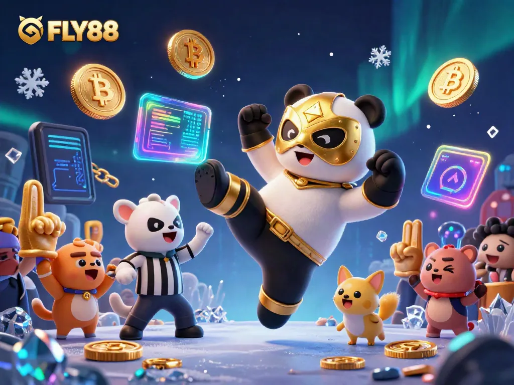 Experience the excitement of winning with FLY88's vibrant 3D illustration showcasing a dynamic casino scene.