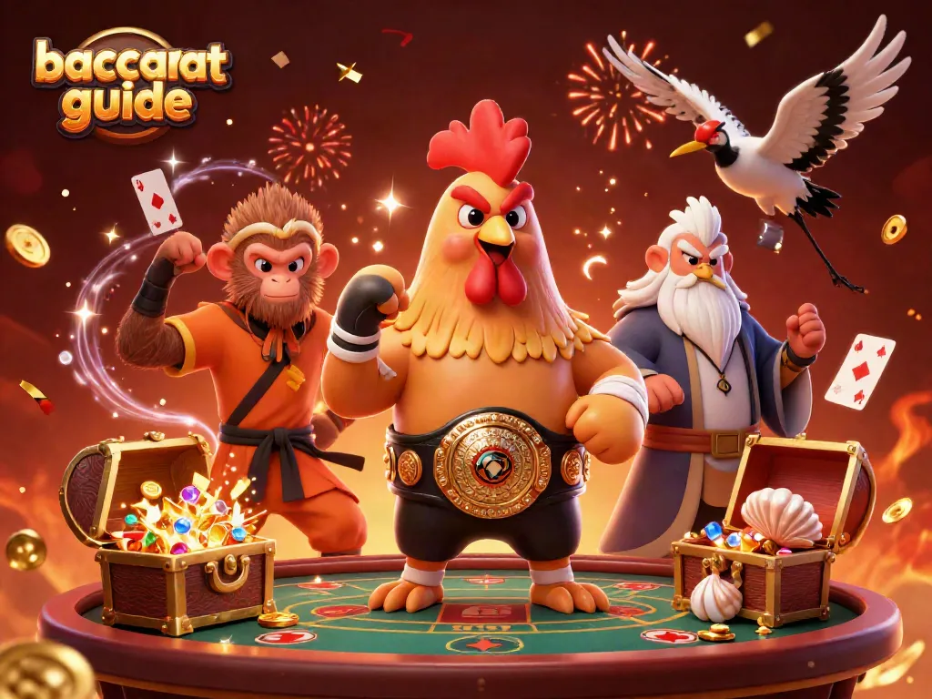 Engage with our baccarat guide to master the game alongside colorful, dynamic characters.