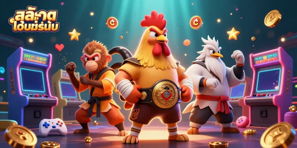 Engage in exhilarating สล็อตออนไลน์ gameplay with vibrant characters and rich casino elements.